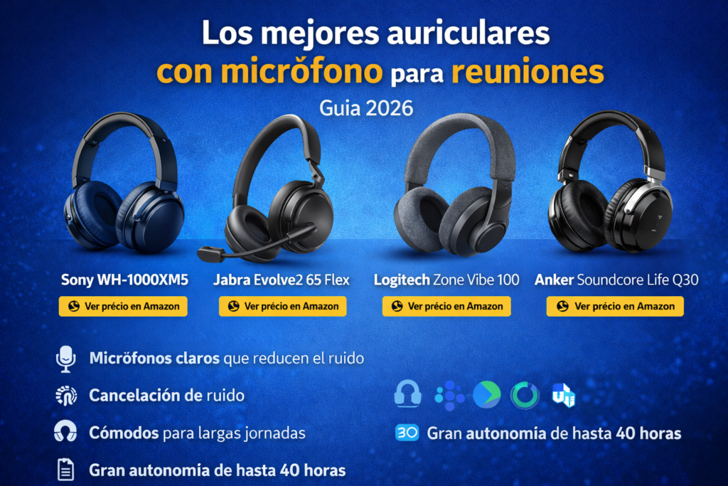 mejores auriculares con micrófono para reuniones